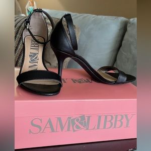 Sam & Libby “Pixie” 7.5 M Black Women’s Dress Sandal WITH BOX, RARELY WORN